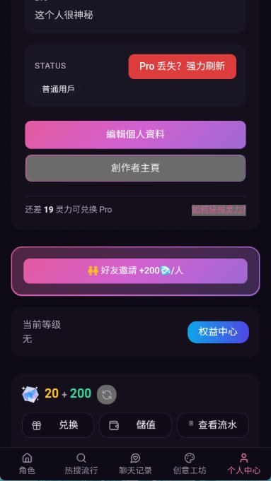 vsoul官方伴侣日常界面